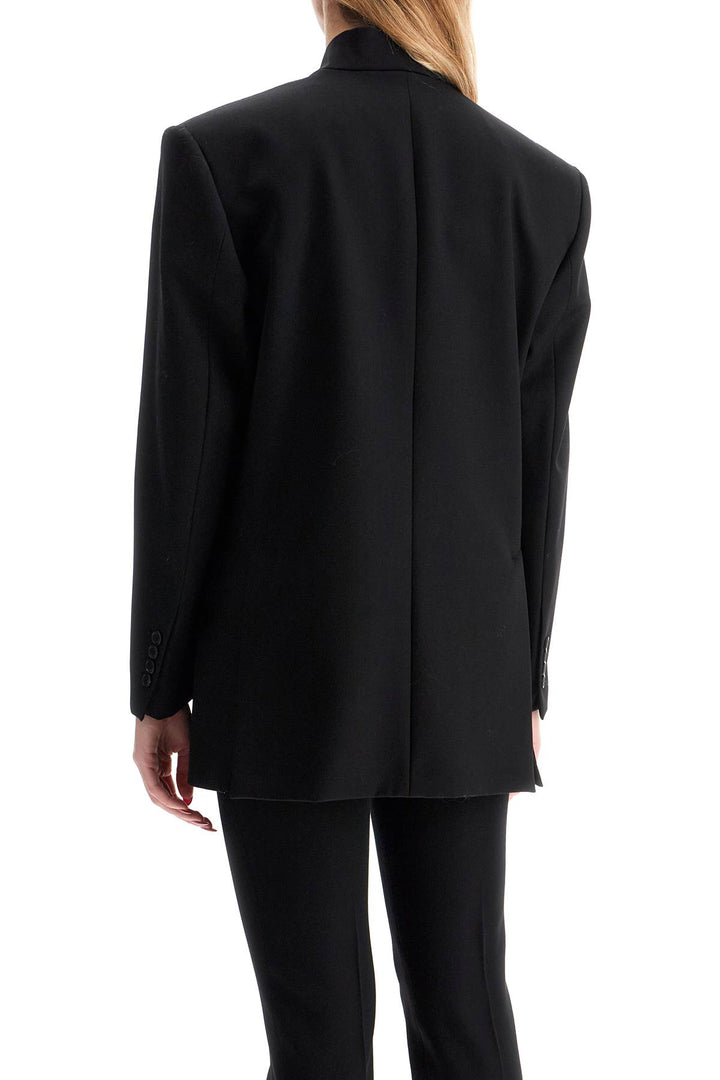 The Attico asymmetric wool blazer