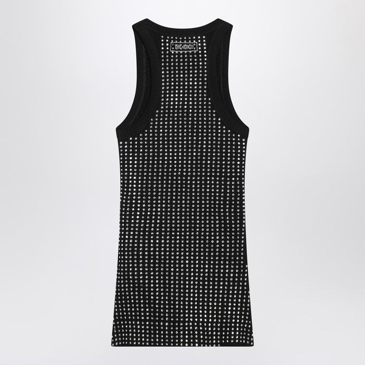 The Attico sleeveless cotton top with crystals