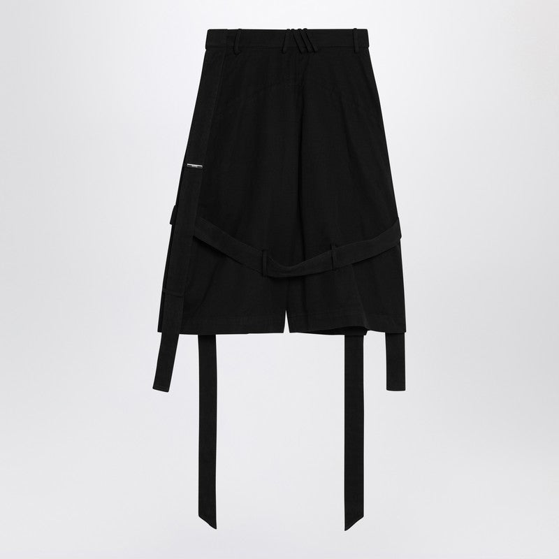 The Attico Wide cotton Bermuda shorts