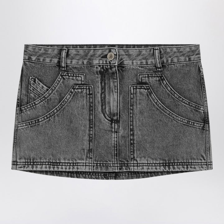 The Attico denim mini skirt