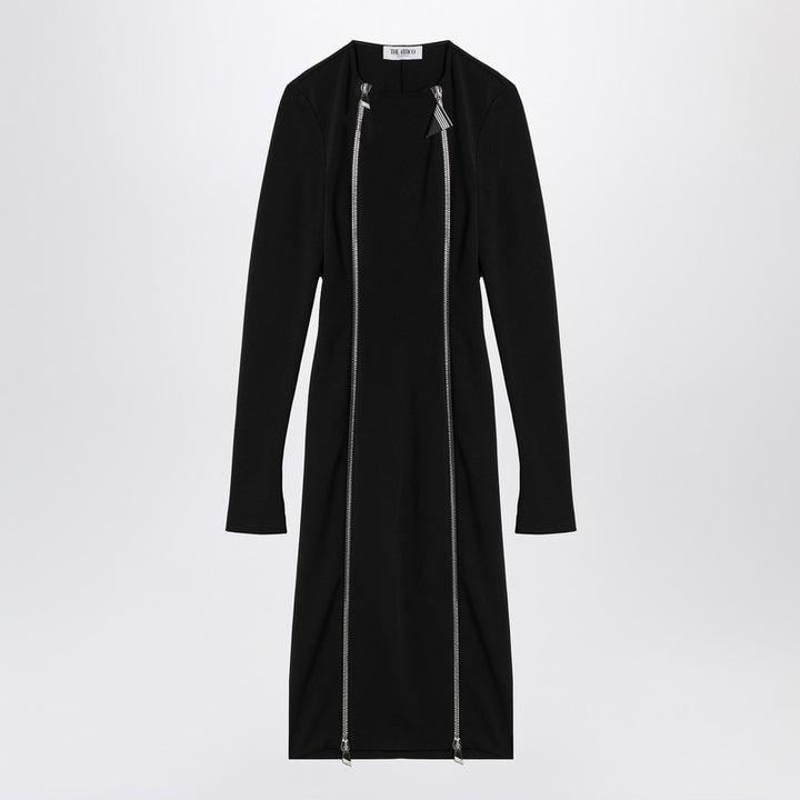 The Attico Black midi dress er