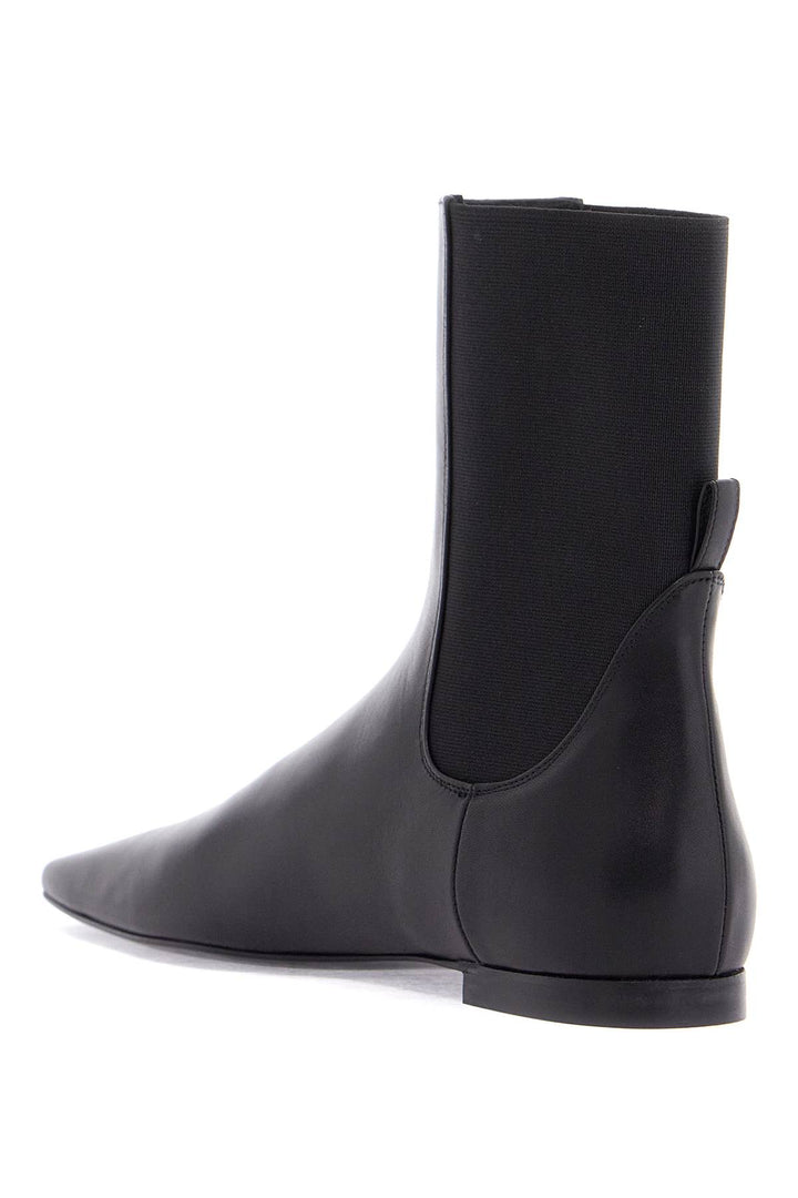 Toteme shiny black leather chelsea boots