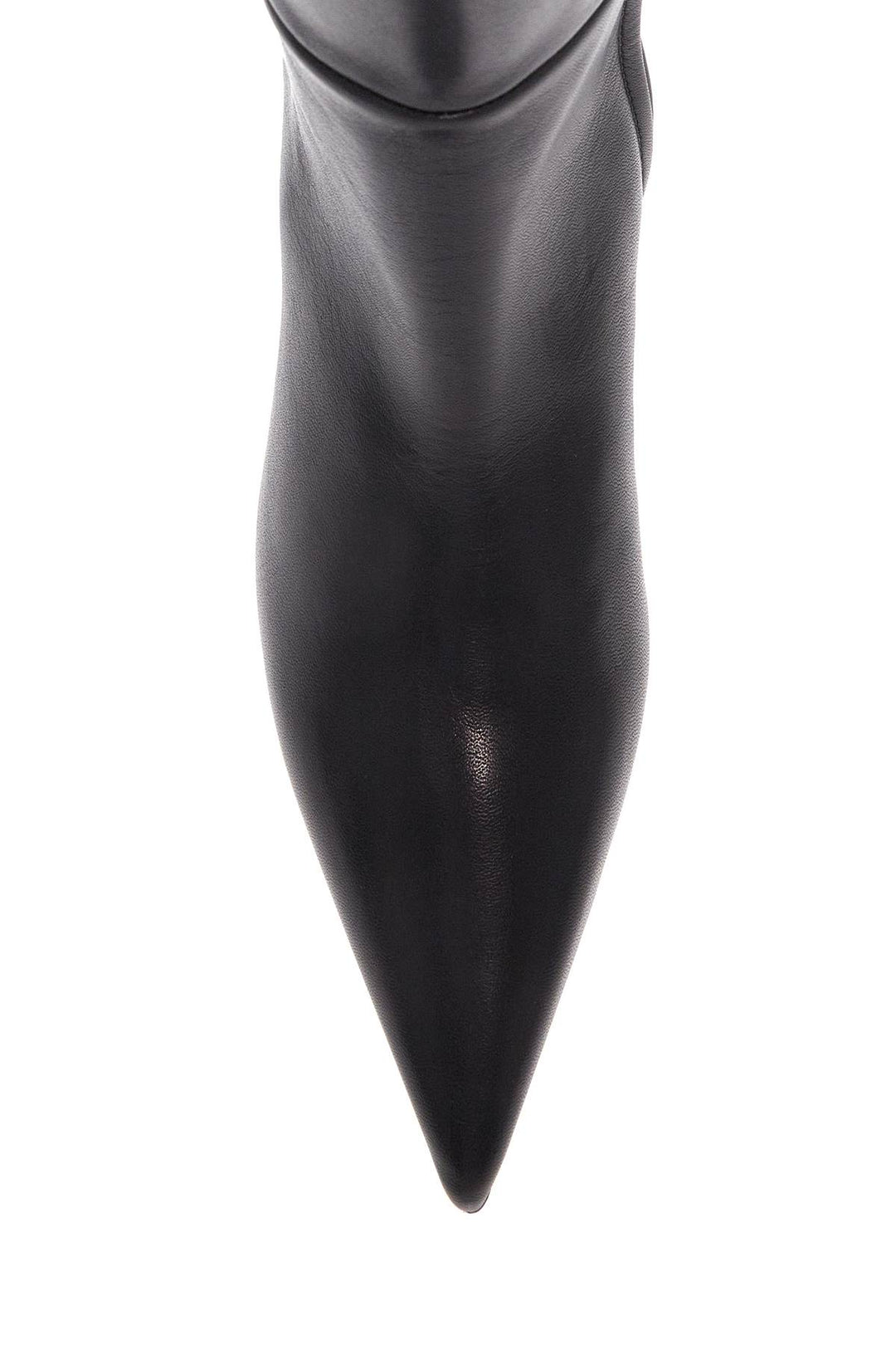 Toteme black leather knee-high boots