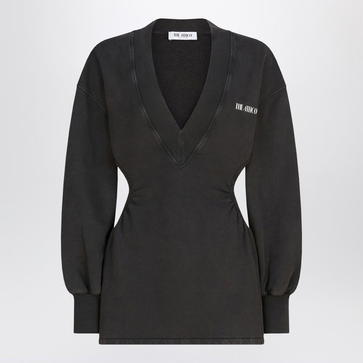 The Attico Washed-effect mini dress