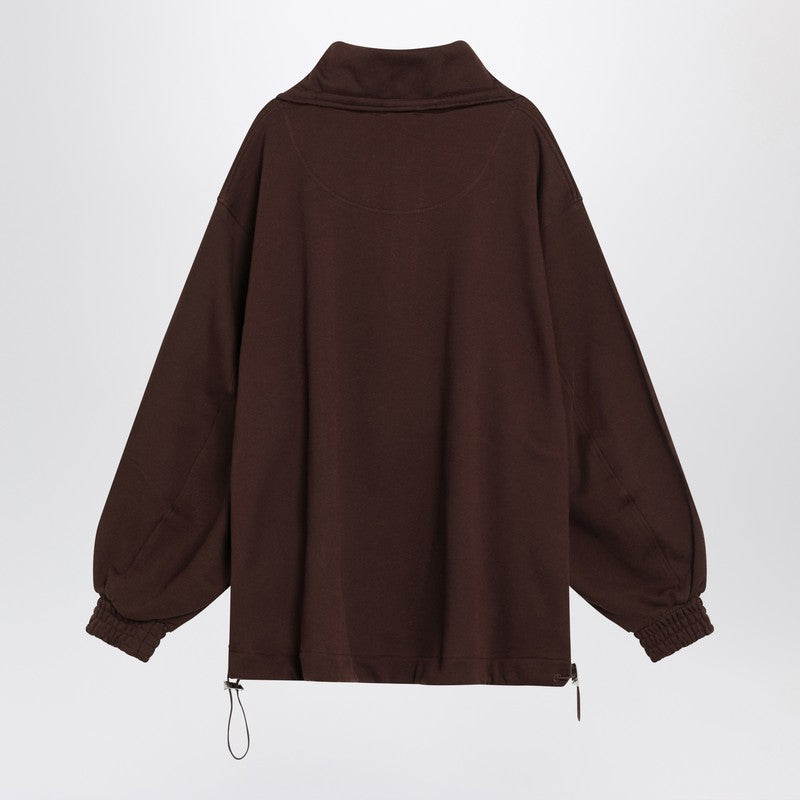 The Attico cotton sweatshirt with logo