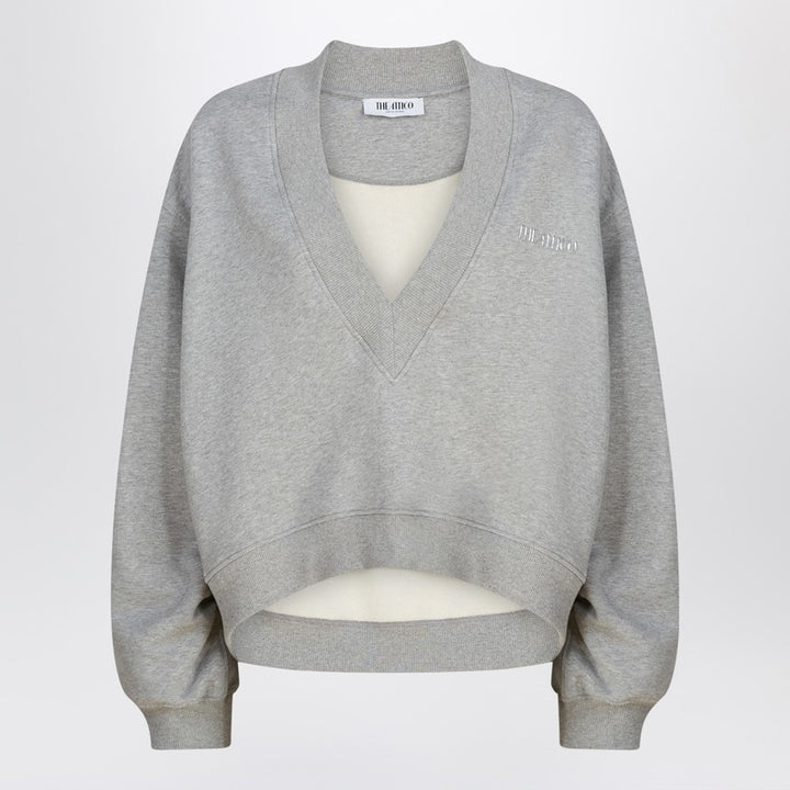 The Attico cotton sweatshirt with logo