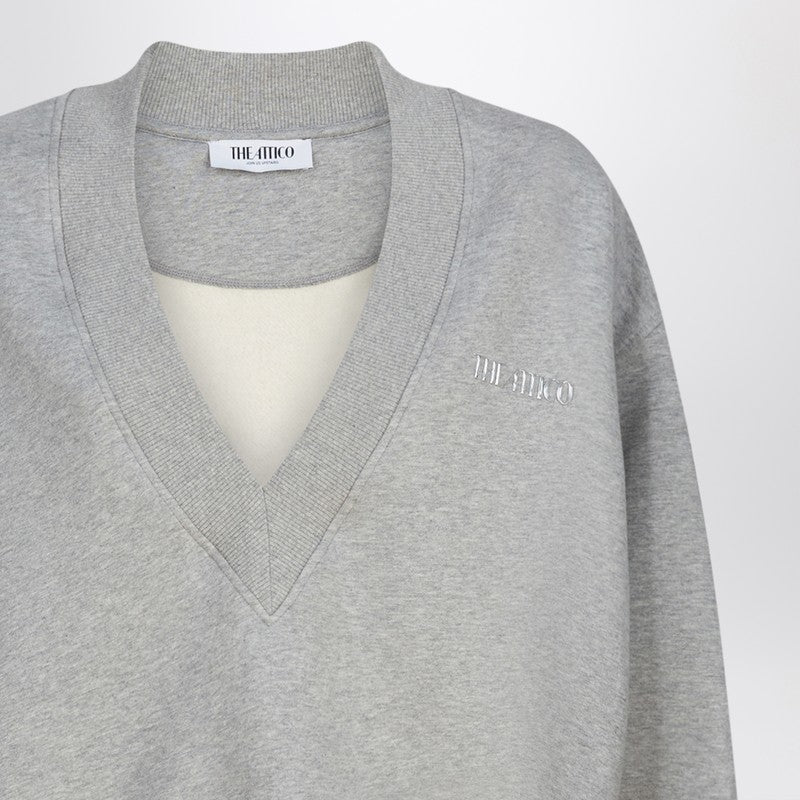 The Attico cotton sweatshirt with logo