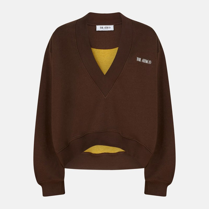 The Attico cotton sweatshirt with logo
