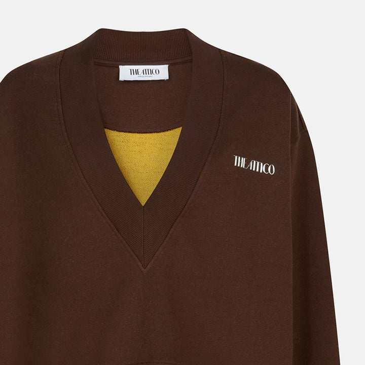The Attico cotton sweatshirt with logo