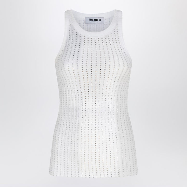 The Attico tank top with rhinestones