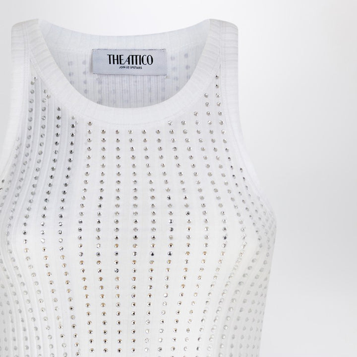 The Attico tank top with rhinestones