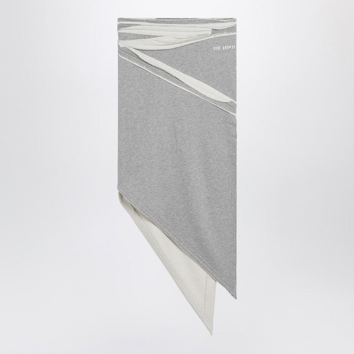 The Attico Asymmetric cotton skirt