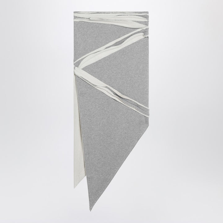 The Attico Asymmetric cotton skirt
