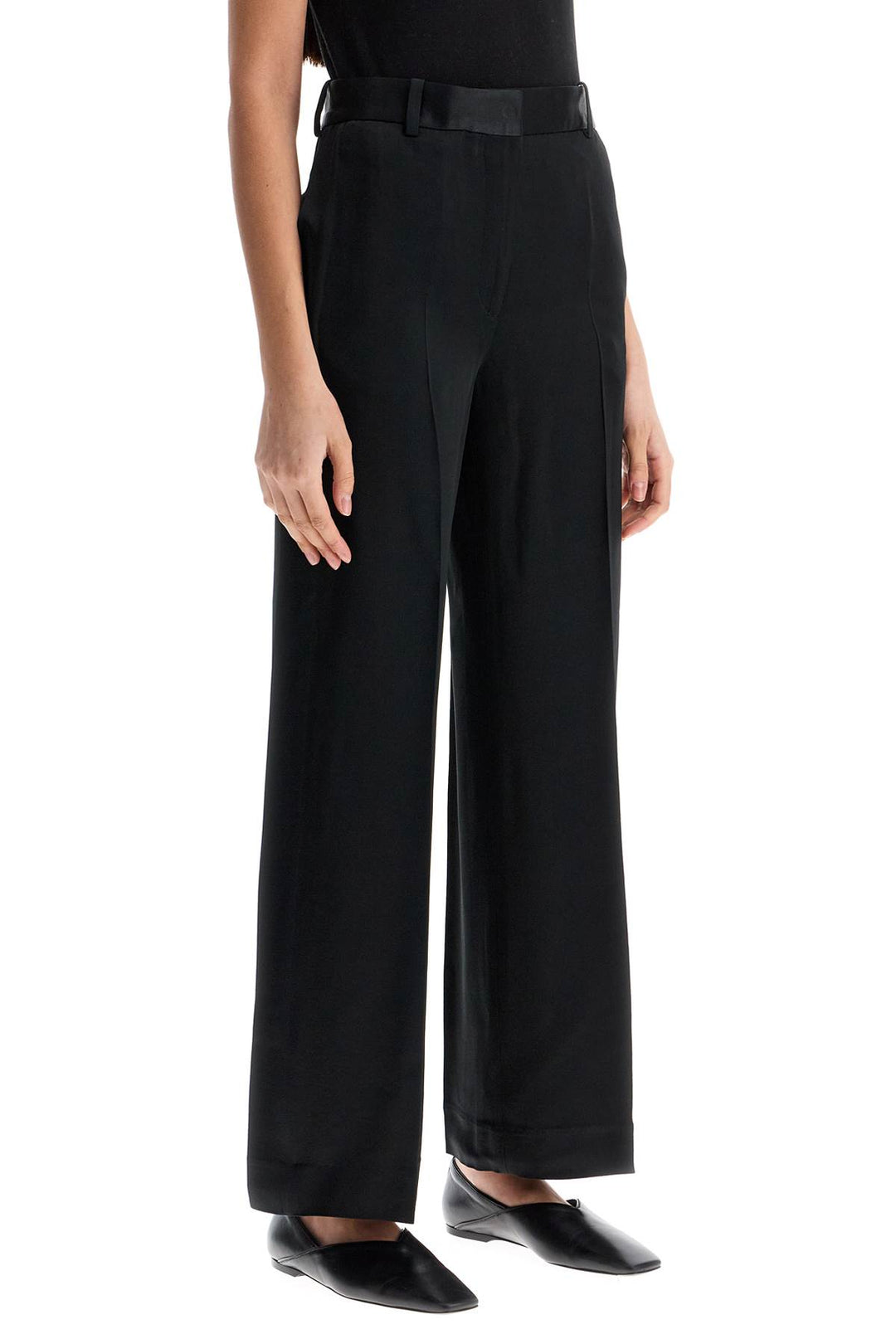 Toteme high-waisted loose black pants