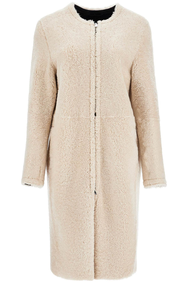 Toteme beige shearling coat