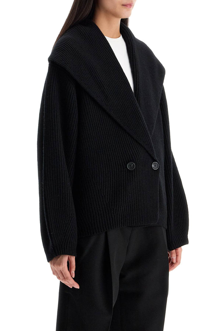 Toteme ribbed cardigan with shawl collar