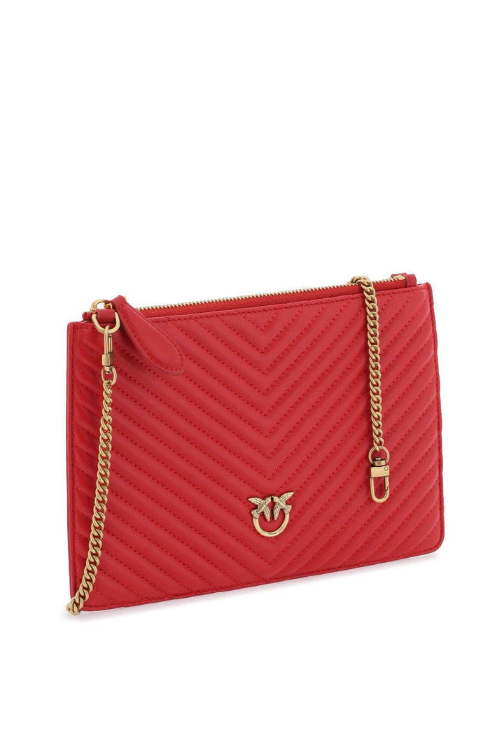 Pinko Classic Flat Love Bag Simply   Rosso