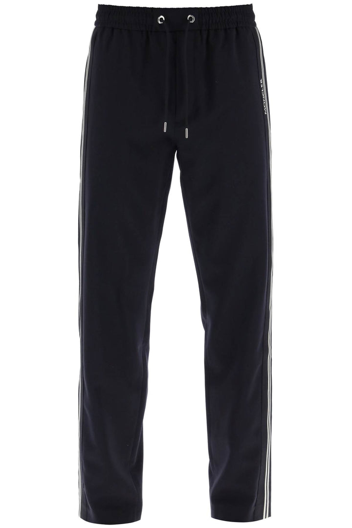 Moncler Sporty Pants With Side Stripes   Blue
