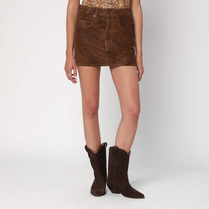 ISABEL MARANT Étoile Kimmy faux leather mini skirt