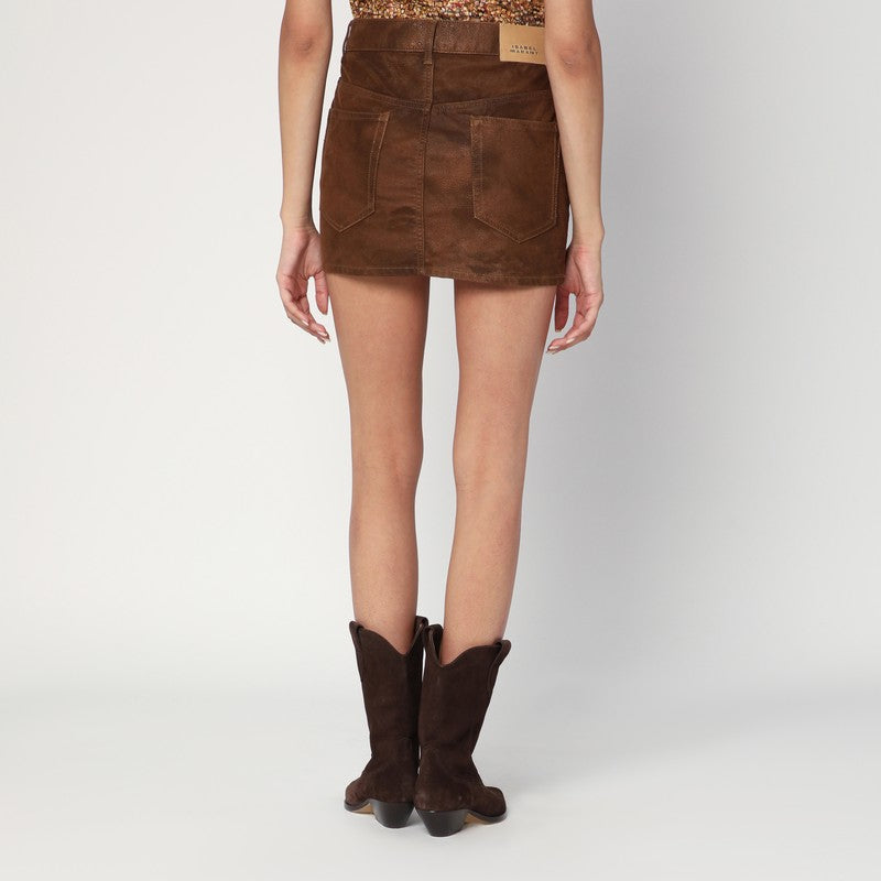 ISABEL MARANT Étoile Kimmy faux leather mini skirt