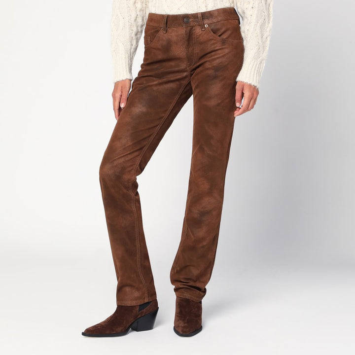 ISABEL MARANT Étoile faux leather trousers