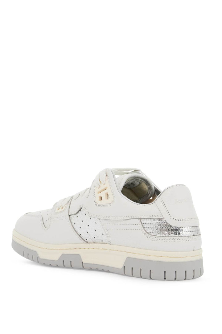 Acne Studios Low Top Sneakers With Laminated Details   White
