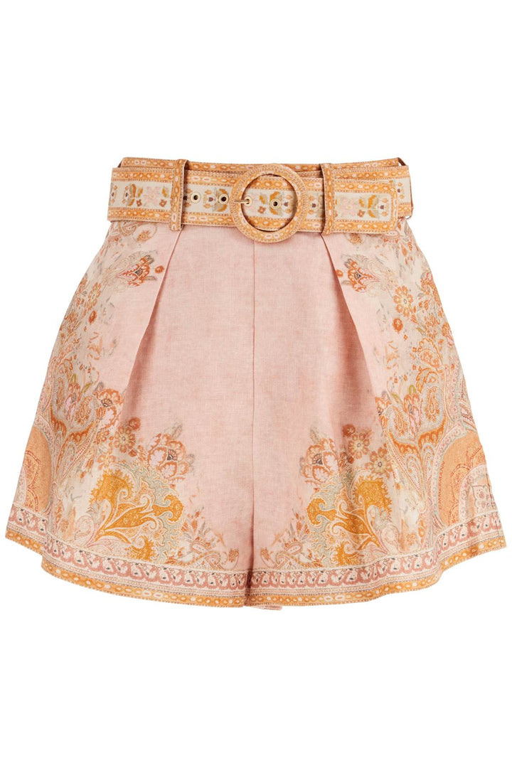 Zimmermann floral linen shorts