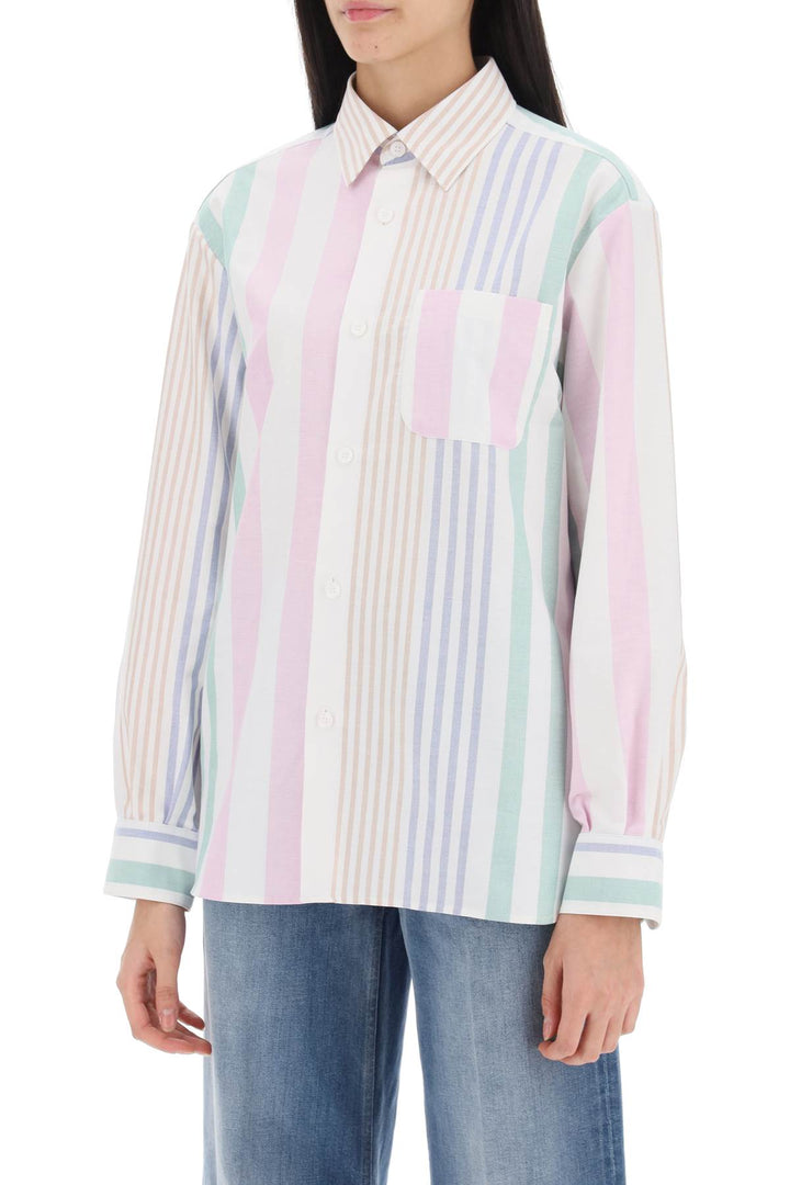 A.P.C. Sela Striped Oxford Shirt   Multicolor