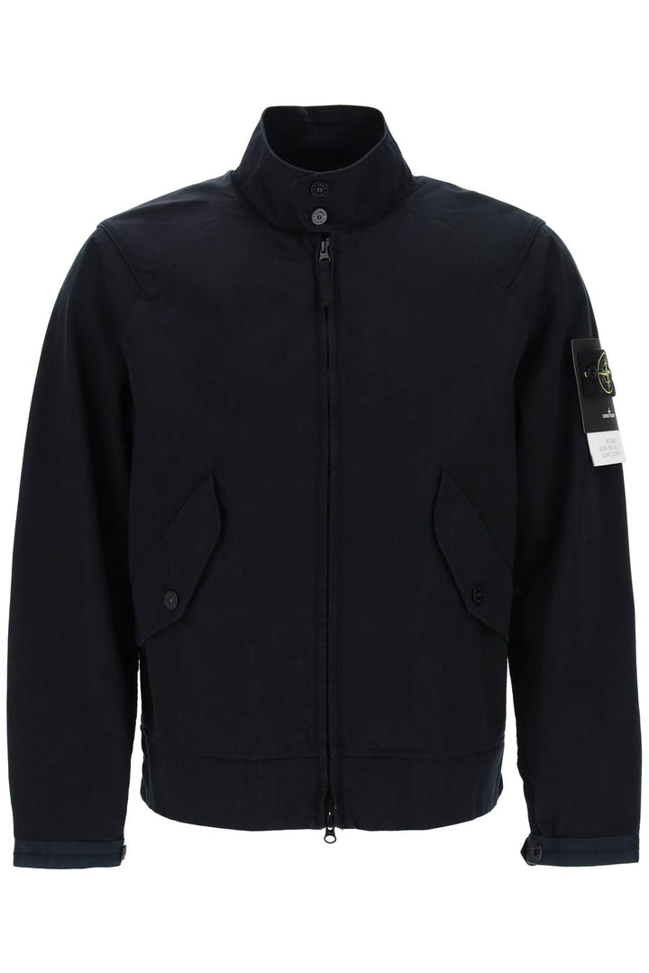 Stone Island Replace With Double Quotebio Satin Jacket With Bio Alloy Light   Blue