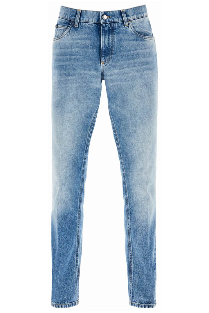 Dolce & Gabbana Low Rise Regular Fit Jeans   Blue