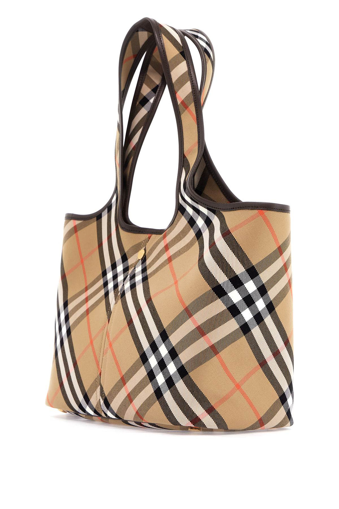 Burberry Ered\N\Nsmall Checkered Tote Bag   Beige