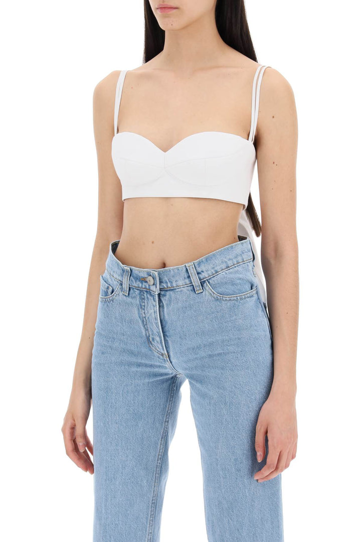 Magda Butrym Rose Top Bralette With   White