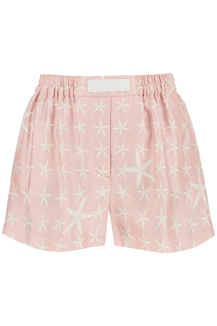 Versace Silk Starfish Shorts Set   Pink