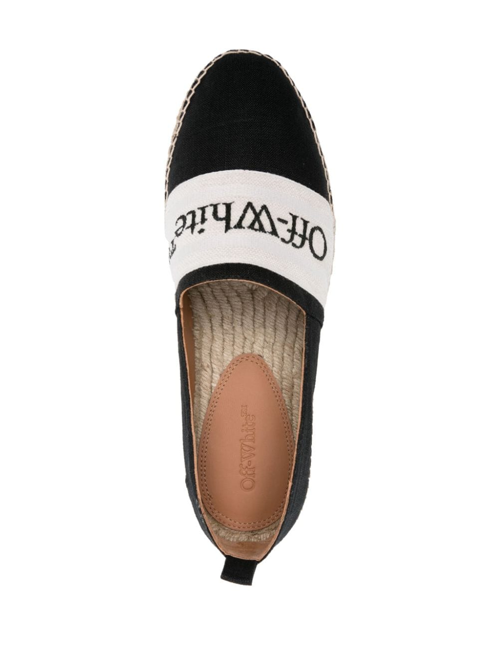 Off White Flat Shoes Black