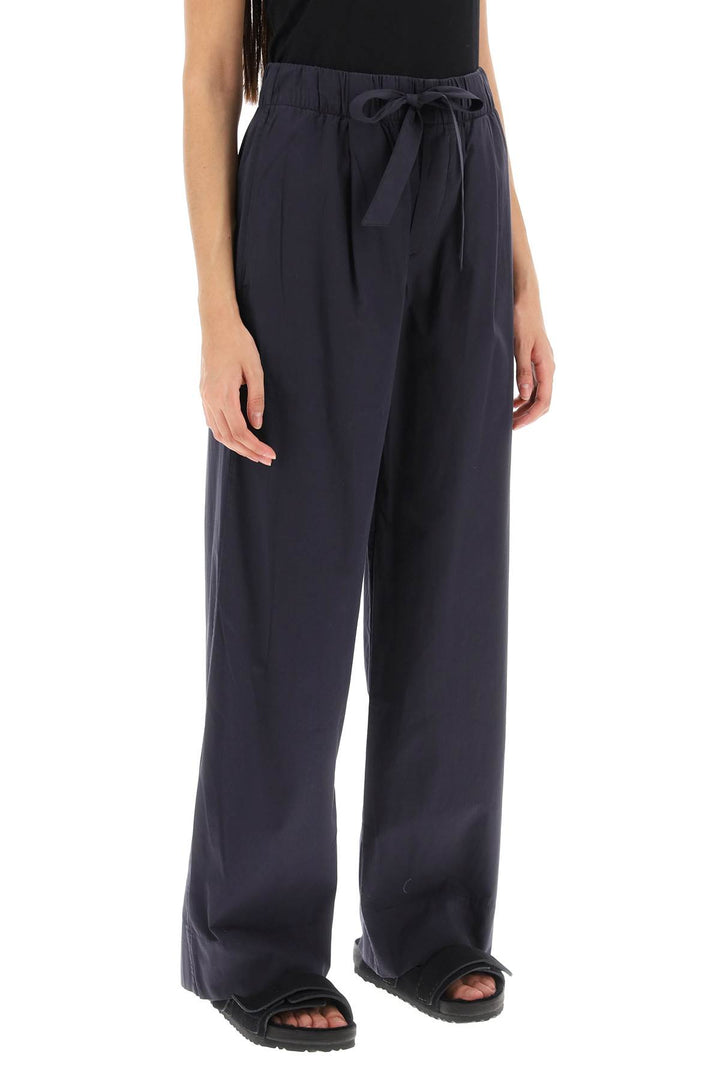 Birkenstock X Tekla Pajama Pants In Organic Poplin   Blue