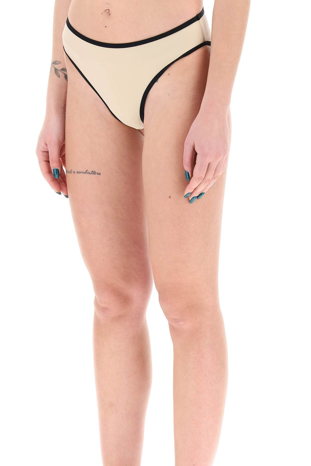 Toteme bikini Bottom With Contrasting Edge Trim   Beige