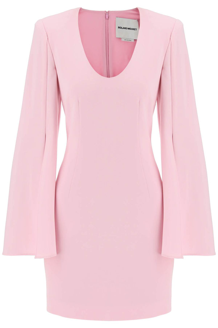 Roland Mouret Mini Dress With Cape Sleeves   Rosa