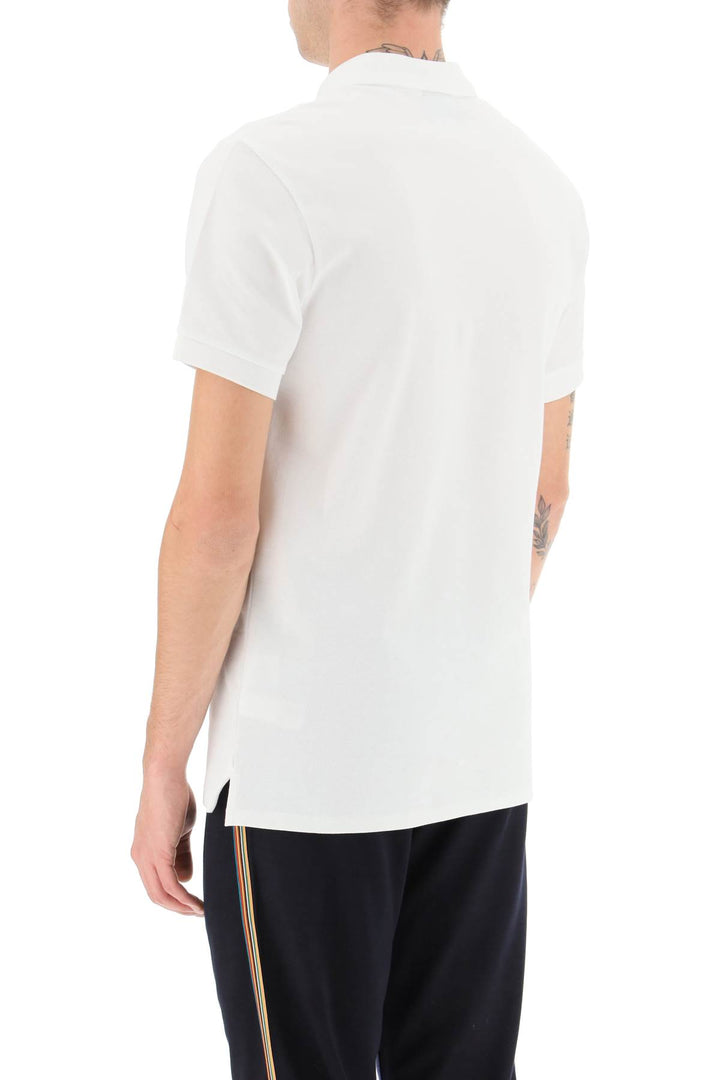 Ps Paul Smith Organic Cotton Slim Fit Polo Shirt   Bianco
