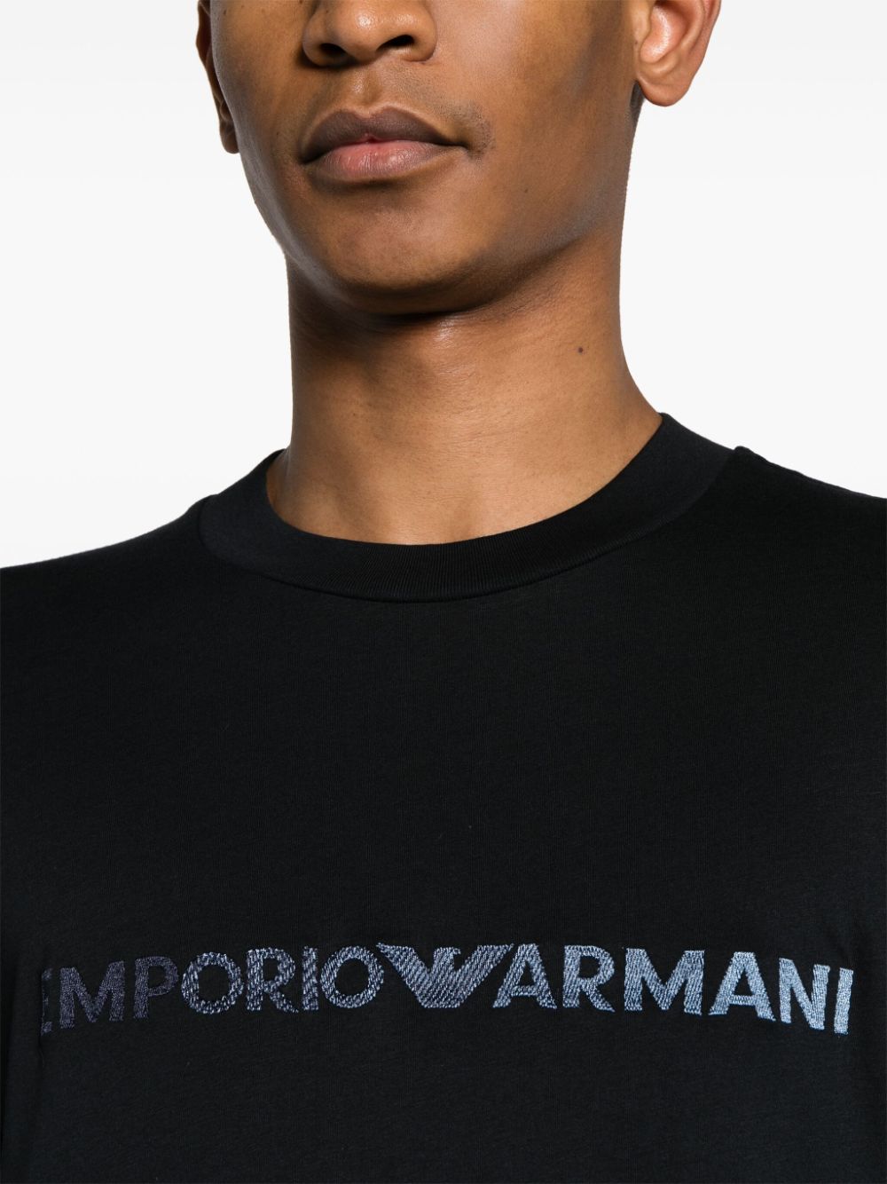 Emporio Armani T Shirts And Polos Blue