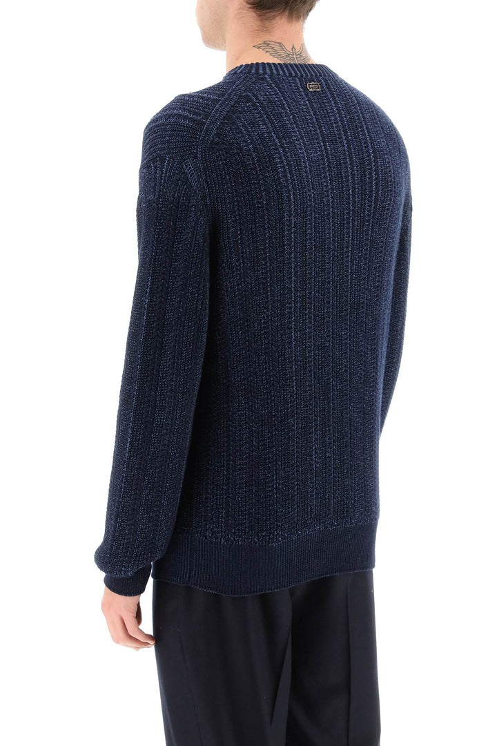 Agnona Cashmere*** Silk And Cotton Sweater   Blu