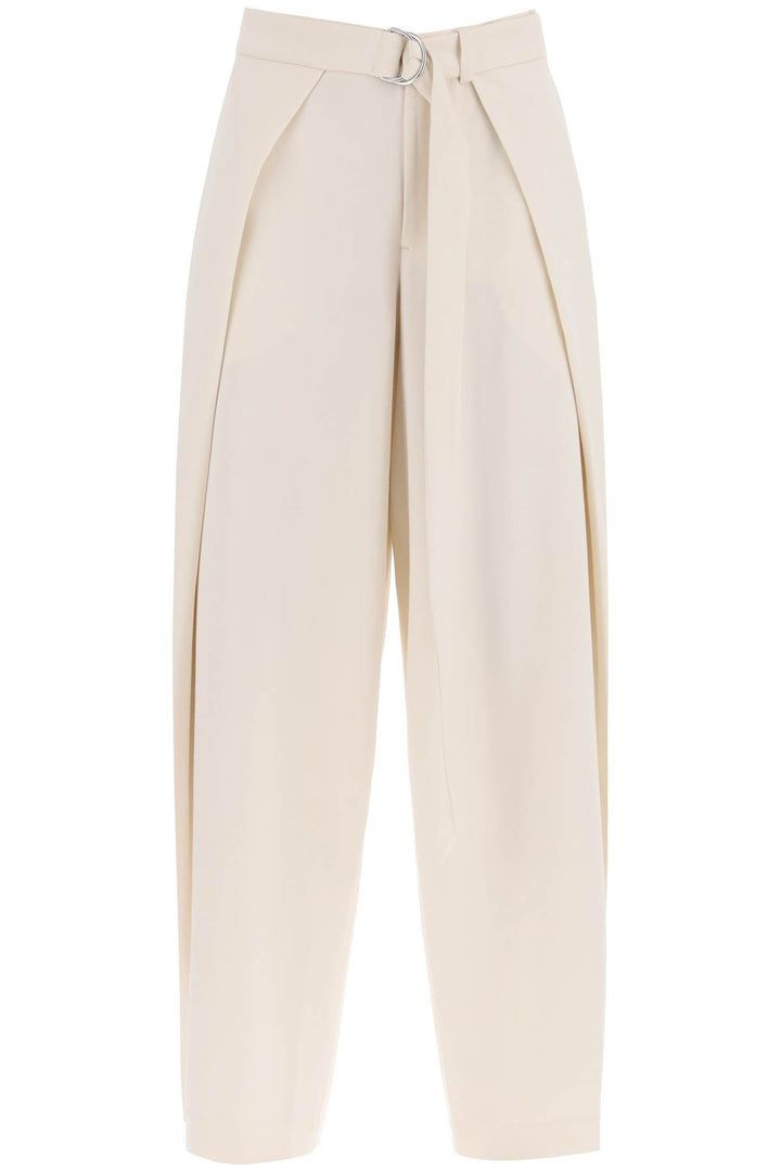 Ami Alexandre Matiussi Wide Fit Pants With Floating Panels   White