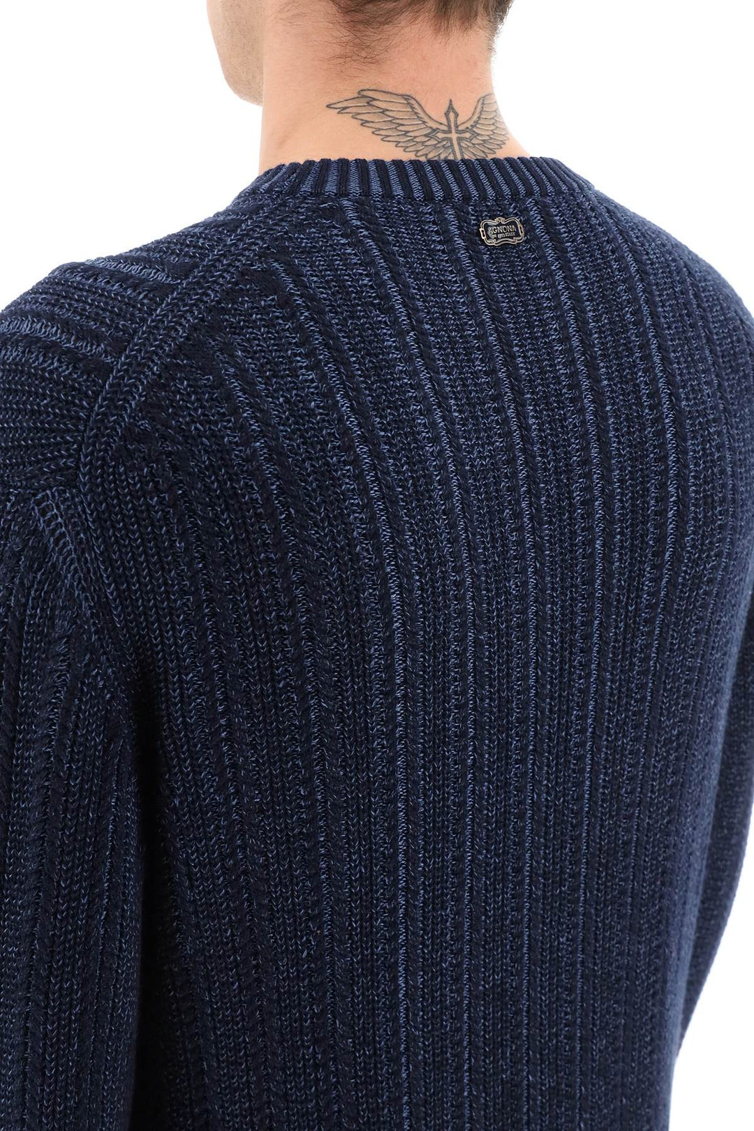Agnona Cashmere*** Silk And Cotton Sweater   Blu
