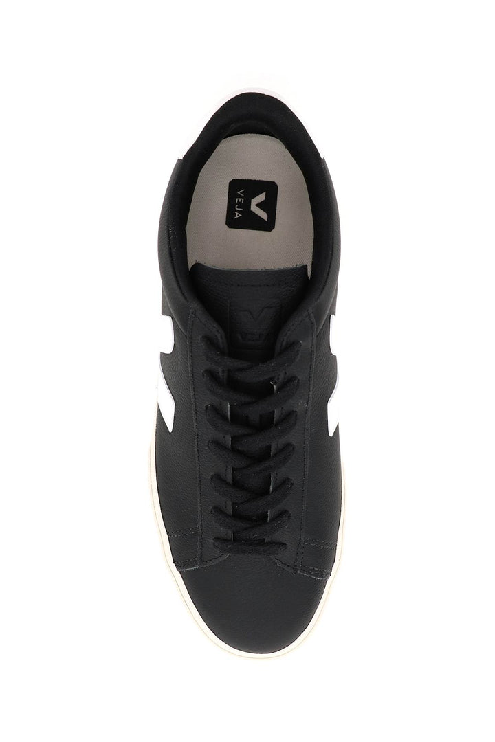 Veja Campo Chromefree Leather Sneakers   Black