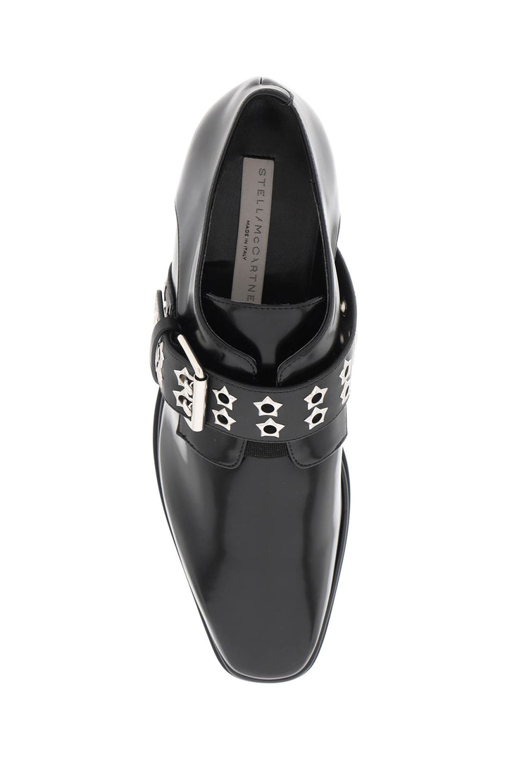 Stella Mc Cartney Platform Elyse Lace Up Shoes   Black