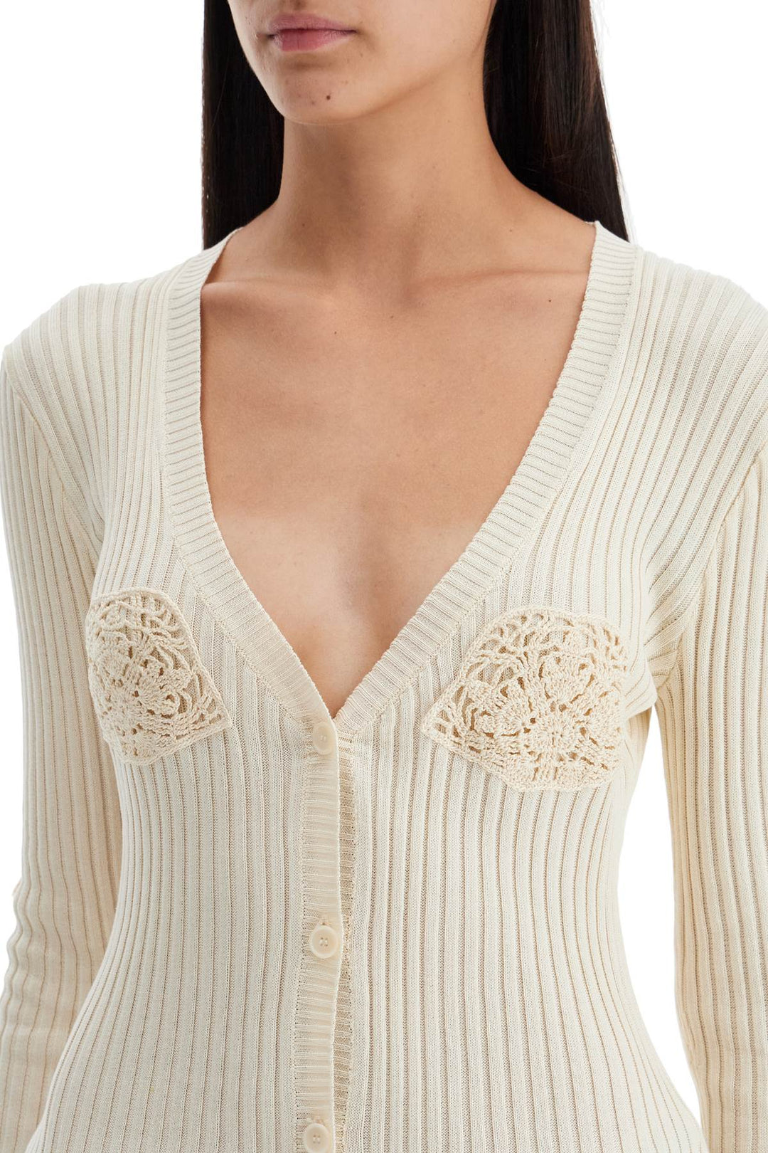 Magda Butrym crochet insert cardigan