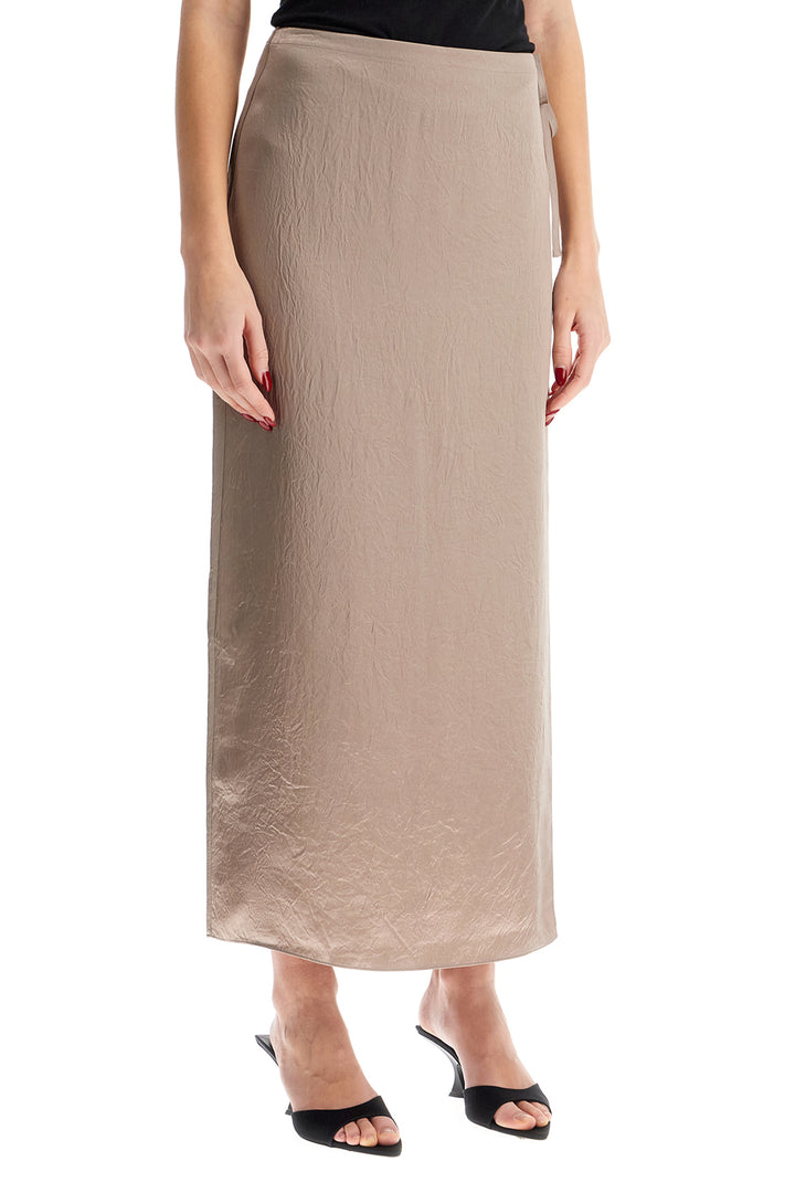 FILIPPA K ruffled satin midi skirt