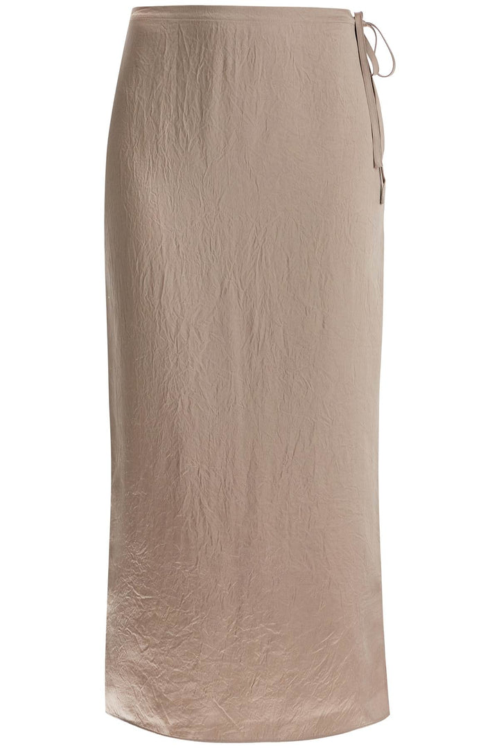 FILIPPA K ruffled satin midi skirt