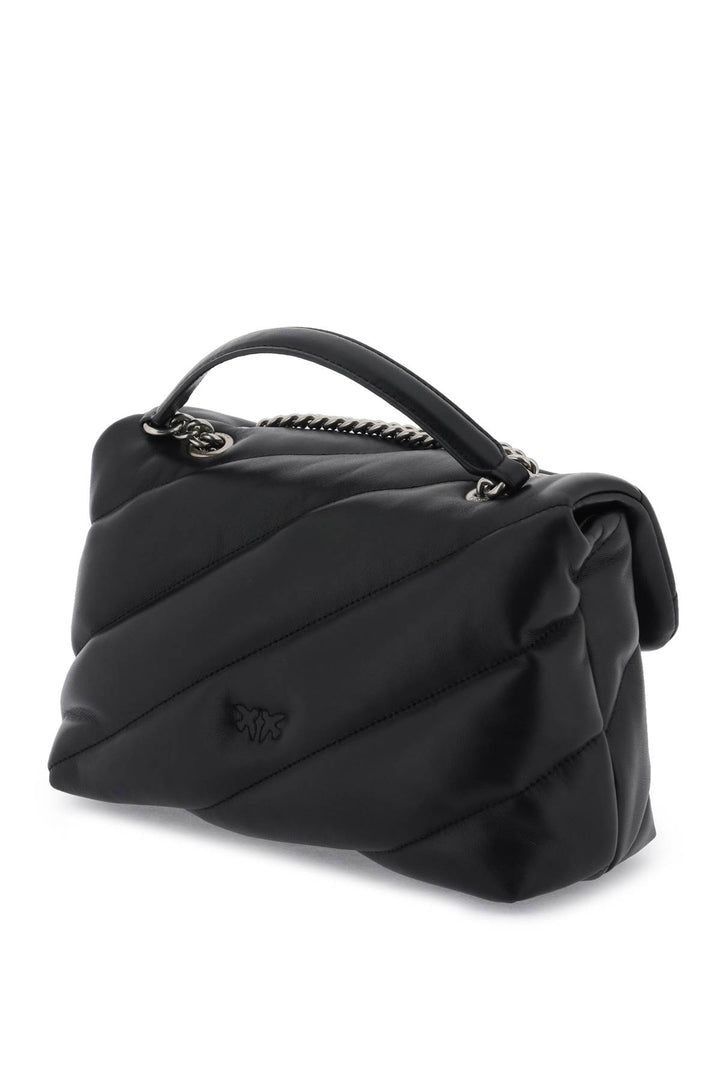 Pinko Love Classic Puff Maxi Quilt Bag   Black