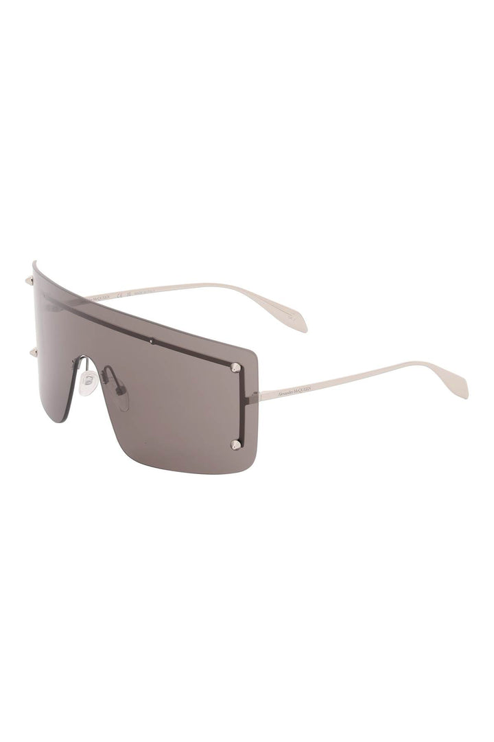 Alexander Mcqueen Oversized Mask Sunglasses   Grey
