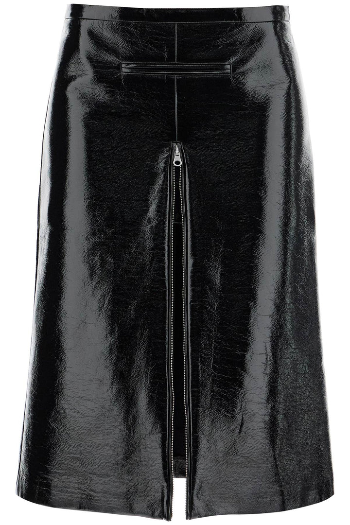 Courreges vinyl midi skirt